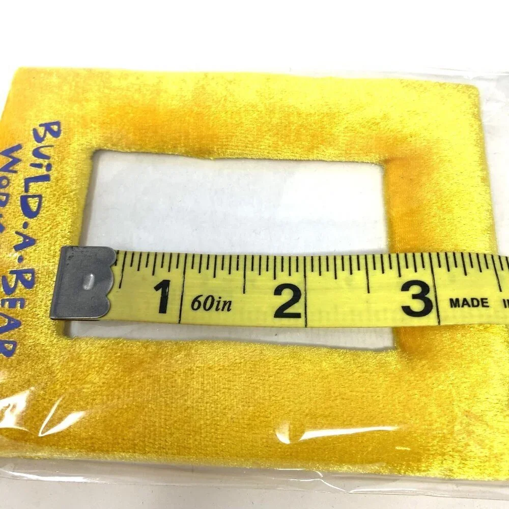 Build-A-Bear Workshop Velour Yellow Picture Frame 4.75